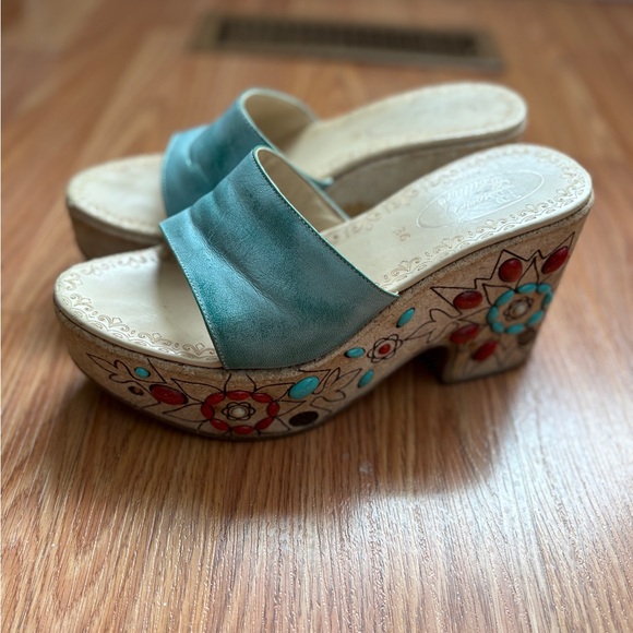 Bruno Magli Couture Wedge Sandals - Picture 6 of 7